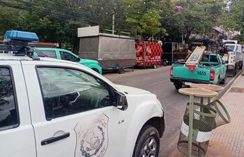 Municipalidad de Asunción retira carritos lomiteros del microcentro
