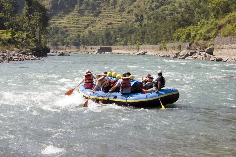 Rafting en Bhote Koshi, Nepal.