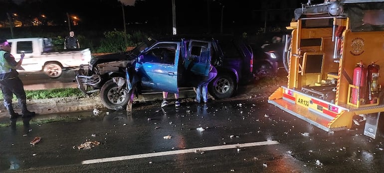 Fuerte choque sobre la avenida San Antonio.