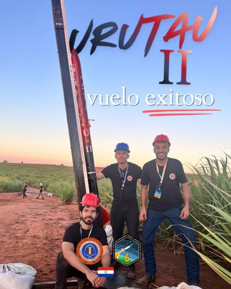 Parte del equipo del URUTAÚ-II.