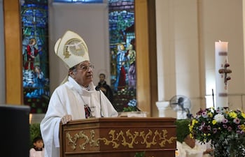 Monseñor Valenzuela insta fortalecer la justicia y cuestiona a autoridades que construyen mentiras.