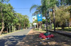 Asi se ve la avenida Luis F. Vache a dos cuadras de la ciclovía de San Bernardino.