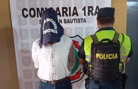 Blas Emanuel Amarilla Bresanovich, cuenta con prisión preventiva en la comisaría primera.