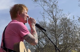 El artista británico Ed Sheeran