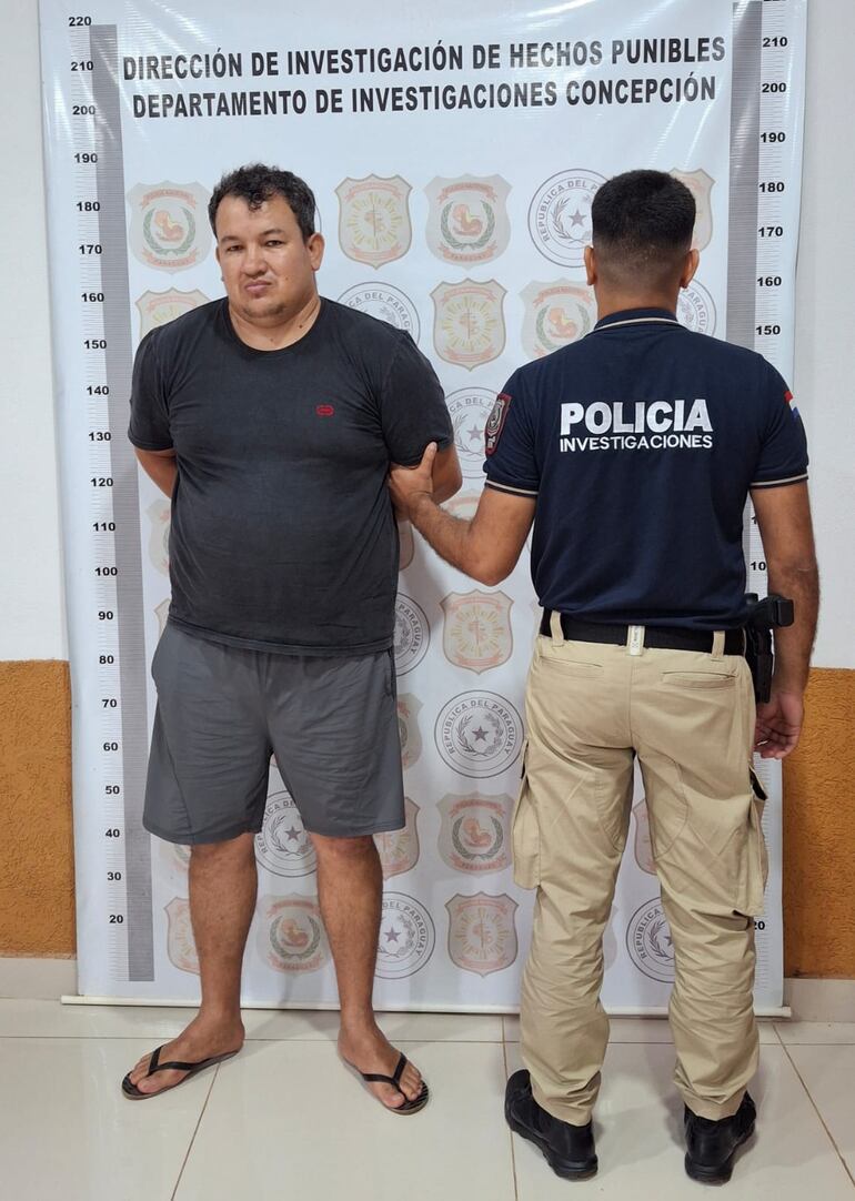 Joel Molina Ruiz, capturado en Azote'y (Concepción), por el asalto al banco Sudameris de Naranjal (Alto Paraná).