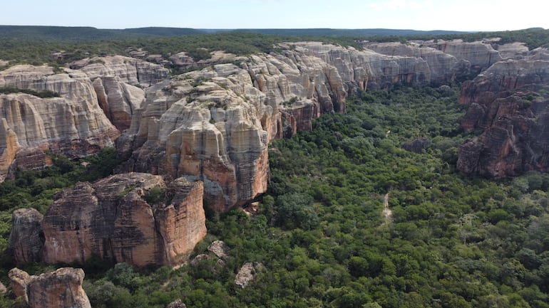 Parque Nacional Serra da Capivara, sur de Piauí, Brasil.