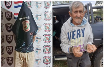 El adolescente de 16 años y Victoriano Duarte, detenidos e imputados en Independencia por el homicidio de Cristhian Sosa Oviedo.