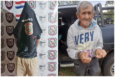 El adolescente de 16 años y Victoriano Duarte, detenidos e imputados en Independencia por el homicidio de Cristhian Sosa Oviedo.