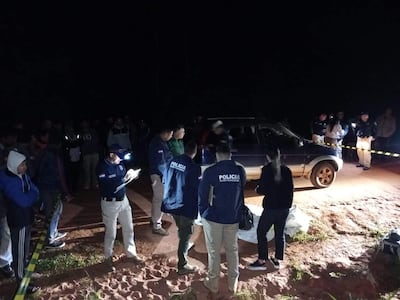 Los intervinientes llegan al sitio donde ocurrió el suceso para la inspección del área correspondiente