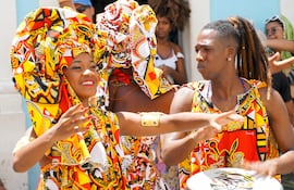 Salvador de Bahía durante el Carnaval.