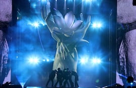 BTS en un momento del show "Permission to Dance on Stage", celebrado entre 2021 y 2022.