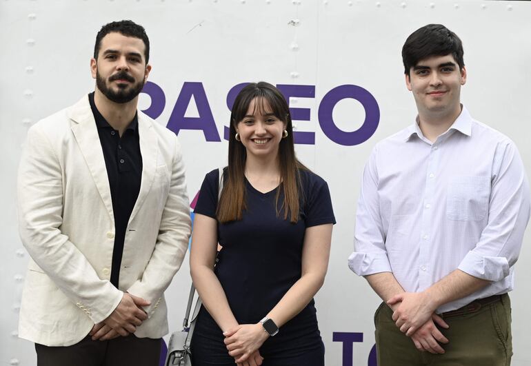 Carlos Ayala, Karina Sanabria y Guillermo Zavala.