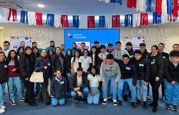 Estudiantes del Nacional Virgen de la Candelaria, en Personal.