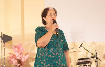 Rosa Bella Cáceres, presidenta de la asociación de funcionarios públicos jubilados, quien falleció este sábado.