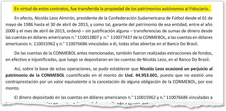 Los fiscales afirmaron un hecho falso y desmontado por los mismos contratos de fideicomiso en el cual describe el mecanismo.