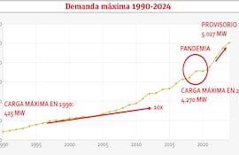 DEMANDA MÁXIMA 1990-2024