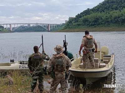 La droga fue hallada en este sector de Foz de Iguazú, en las cercanías del Puente de la Amistad.