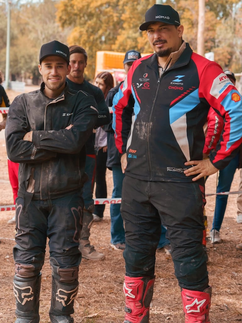 Giuliano Laspina (izq.) y David Fariña durante la competencia.