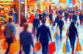 Menor dinamismo por caída del consumo de compradores argentinos.