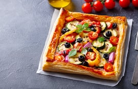 Pizza de hojaldre, imagen ilustrativa.