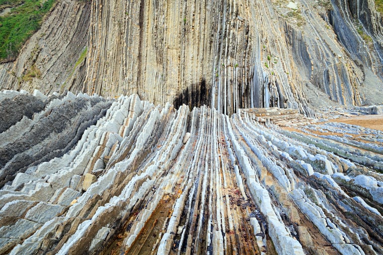 Zumaia, Gipuzkoa, en la costa norte de España.