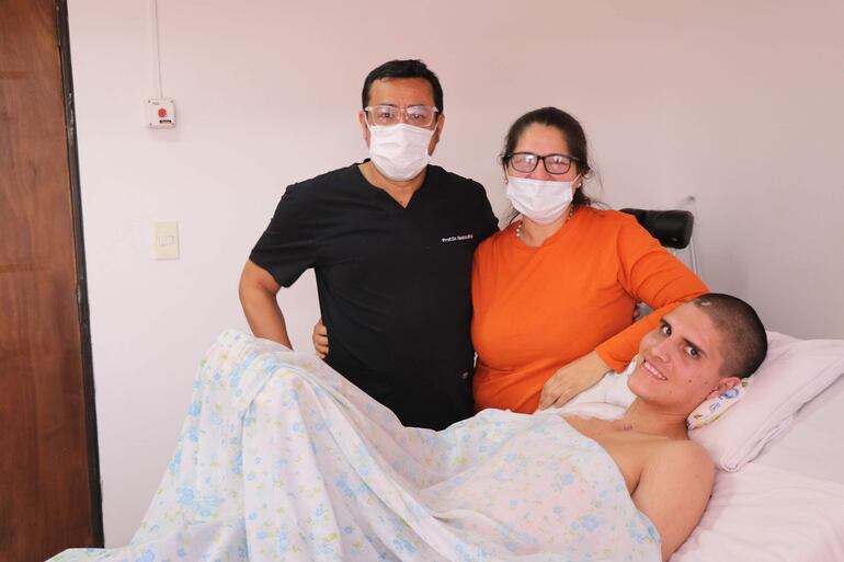 José Zaván cuando estuvo internado en el Hospital de Clínicas. Foto de Archivo.