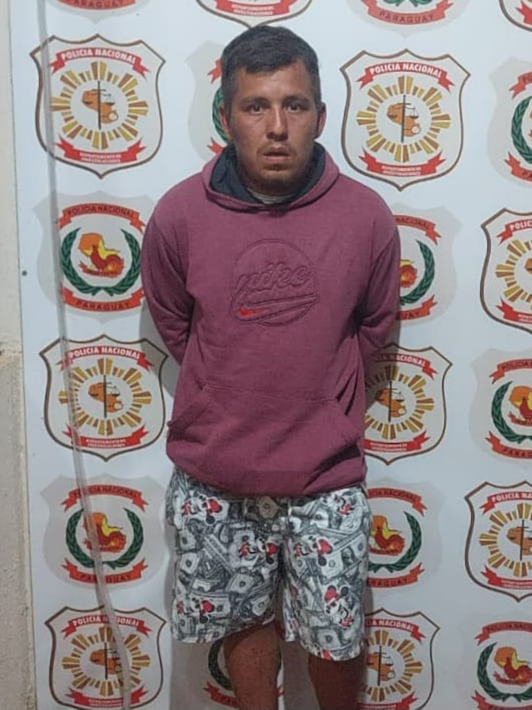 René Guzmán Cardozo Martínez, alias Cerro’i, capturado por secuestro en Capitán Bado.