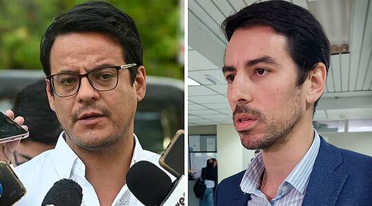 Álvaro Grau y Nelson Mora se presentaron hoy ante el Juzgado hoy por el amparo relacionado a los bonos "desaparecidos" de la Municipalidad de Asunción.