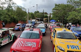 Así aguardaba el parque motor el inicio de la primera prueba especial, en la previa de la carrera.