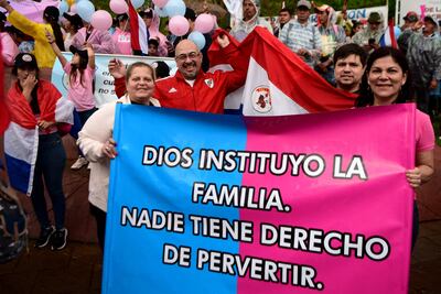 Activistas provida en una manifestación.