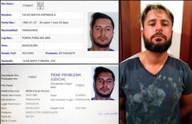 “Minotauro” tenía dos cédulas falsas, una a nombre de Celso Matos Espíndola y otra a nombre de Wenceslao Rojas. Dos exfiscales afrontarán juicio oral y público por haber supuestamente recibido regalos del narcotraficante brasileño, quien cumple condena en Brasil.