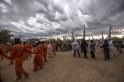Arete Guasu, fiesta celebrada por diversas comunidades indígenas en el Chaco. Foto de Luis Vera.