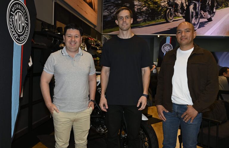 Claudio Toledo, Konrad Rempel y Arnaldo Zarza. 