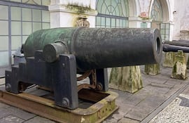 El Cañón Cristiano, en el Museo Histórico Nacional en Río de Janeiro. Fotografía de Ruben Alfredo Sotelo/Facebook.