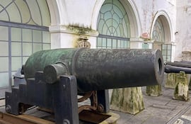 El Cañón Cristiano, en el Museo Histórico Nacional en Río de Janeiro. Fotografía de Ruben Alfredo Sotelo/Facebook.