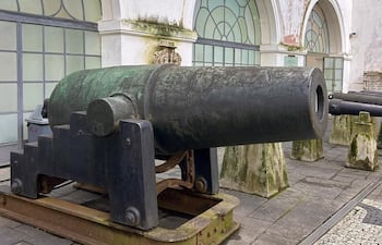 El Cañón Cristiano, en el Museo Histórico Nacional en Río de Janeiro. Fotografía de Ruben Alfredo Sotelo/Facebook.