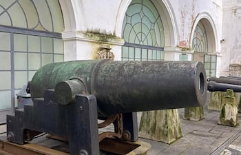 El Cañón Cristiano, en el Museo Histórico Nacional en Río de Janeiro. Fotografía de Ruben Alfredo Sotelo/Facebook.