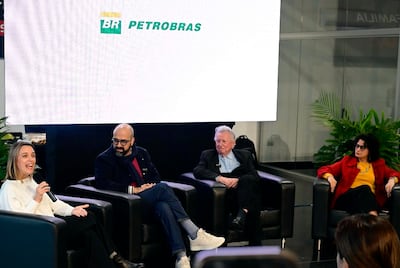 Ana Royg, de Petrobras, durante el lanzamiento.