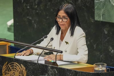 Delcy Rodríguez dice en la ONU que habrá elecciones en Venezuela