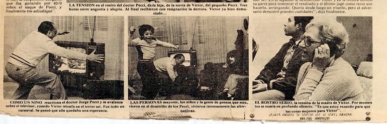 “Dale Víctor”. Así vivía la familia Pecci desde el centro de Asunción la final que paralizó al país.