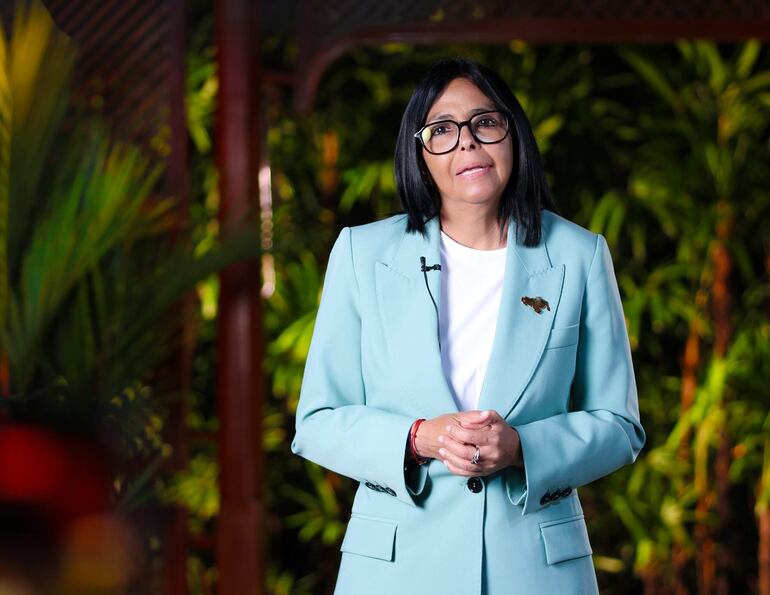 Delcy Rodríguez, presidenta encargada de Venezuela.