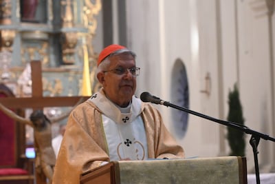 Cardenal Adalberto Martínez en la Catedral Metropolitana de Asunción.