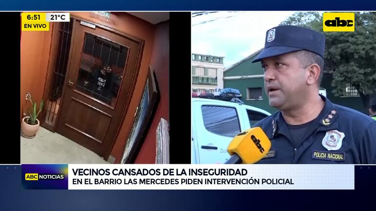 Video: Vecinos cansados de la inseguridad - ABC Noticias - ABC Color