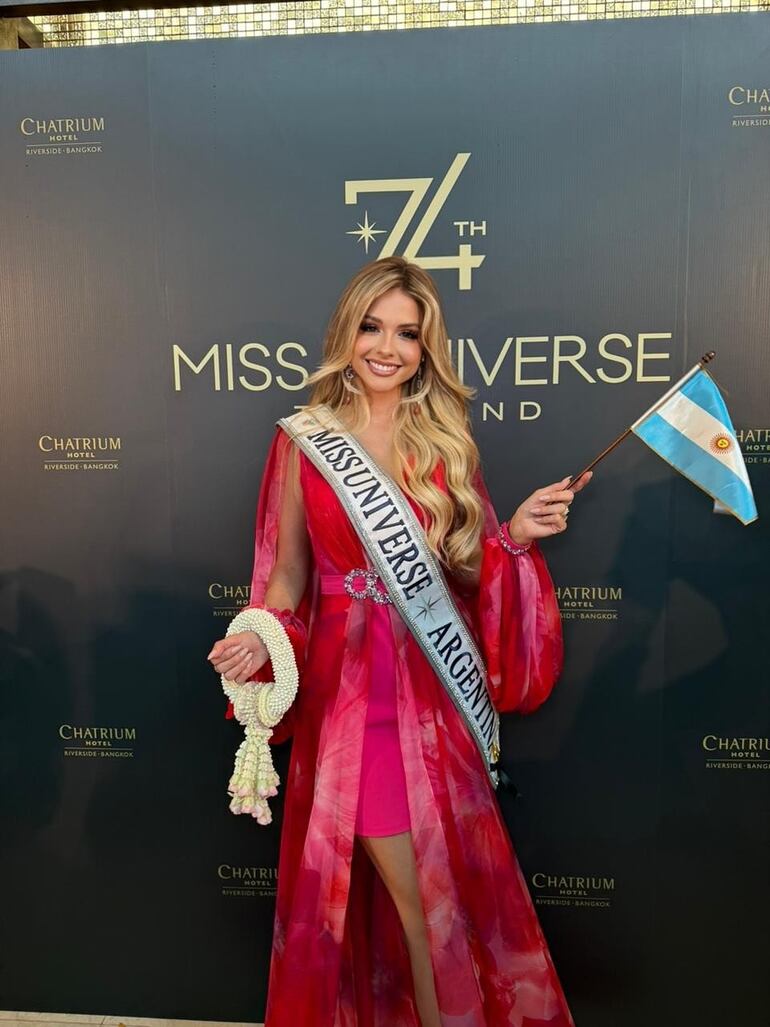 Aldana Masset sueña con ser coronada Miss Universo 2025 en Tailandia. (Instagram/Aldana Masset)