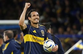 Edinson Cavani (38 años), delantero uruguayo de Boca Juniors.