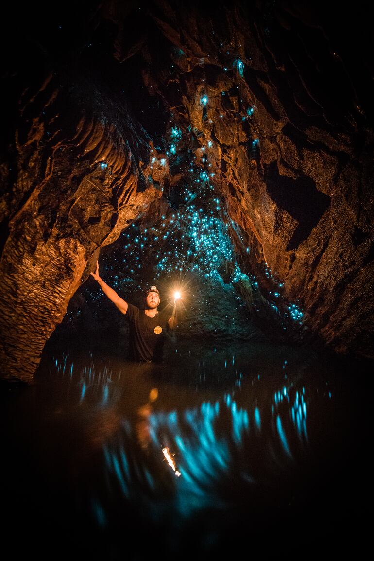 Glowworm Caves, Waitomo, Nueva Zelanda.