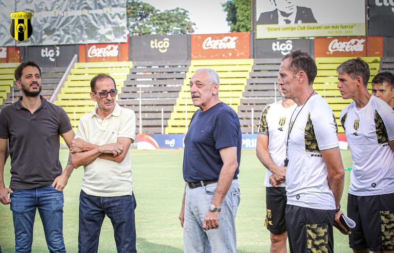 Guaraní comenzó la pretemporada con miras al 2024 en el estadio Rogelio Silvino Livieres, en Asunción.