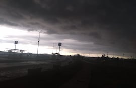 Alerta por tormentas. Pronóstico, lluvia, Asunción.