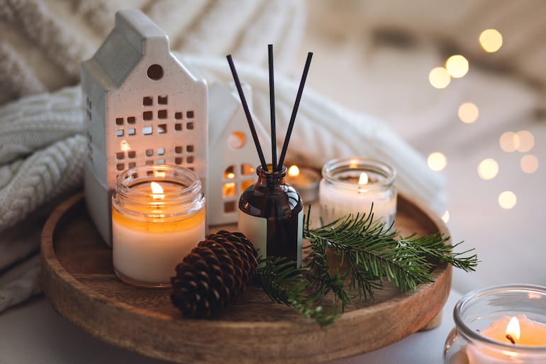 Aromatizador de vainilla y canela.