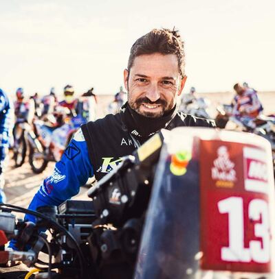 Fotografía de la cuenta de Instagram del motorista catalán Carles Falcón que falleció este lunes a consecuencia de las heridas sufridas el pasado domingo día 7 al caerse en la segunda etapa del Dakar, una caída por la que tuvo que ser reanimado por los servicios médicos de la prueba tras perder el pulso.